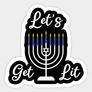 let's get lit Sticker